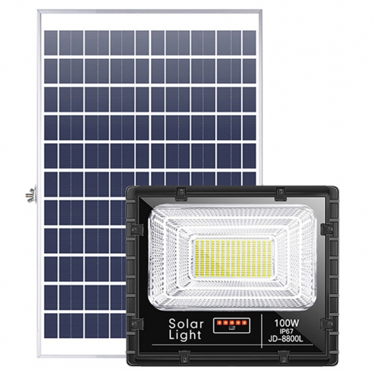 Đèn năng lượng mặt trời Jindian công suất 100W JD-8800L